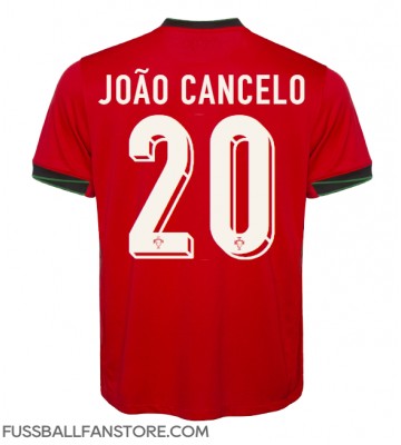 Portugal Joao Cancelo #20 Replik Heimtrikot EM 2024 Kurzarm